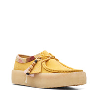Thumbnail for  Stylish and comfortable women's shoes in yellow nubuck 