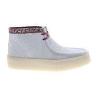 Thumbnail for Clarks Originals Wallabee Cup Boots Men's White Interest Suede Chukkas 26167977