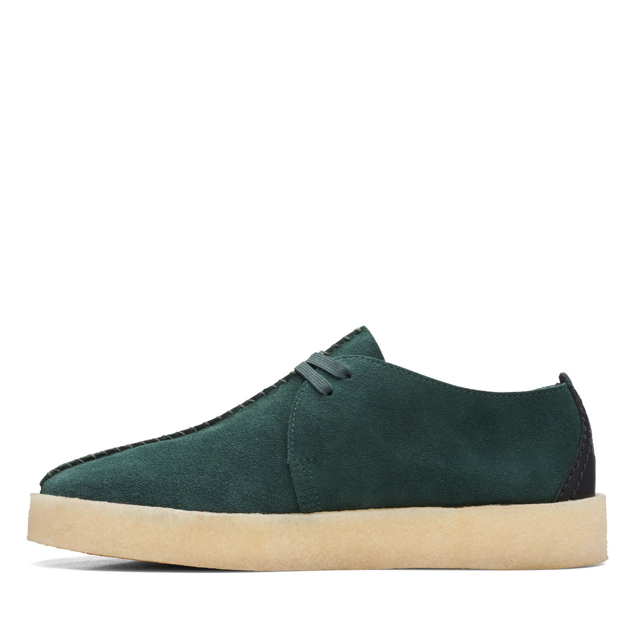 Clarks Trek Cup 26168522 Mens Green Suede Oxfords & Lace Ups Casual Shoes