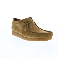 Thumbnail for Clarks Wallabee 26168852 Mens Brown Suede Lace Up Chukkas Boots