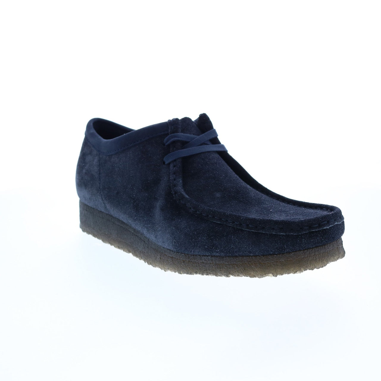 Clarks Wallabee 26168854 Mens Blue Suede Lace Up Chukkas Boots