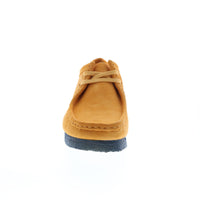 Thumbnail for Clarks Wallabee 26168858 Mens Yellow Suede Lace Up Chukkas Boots