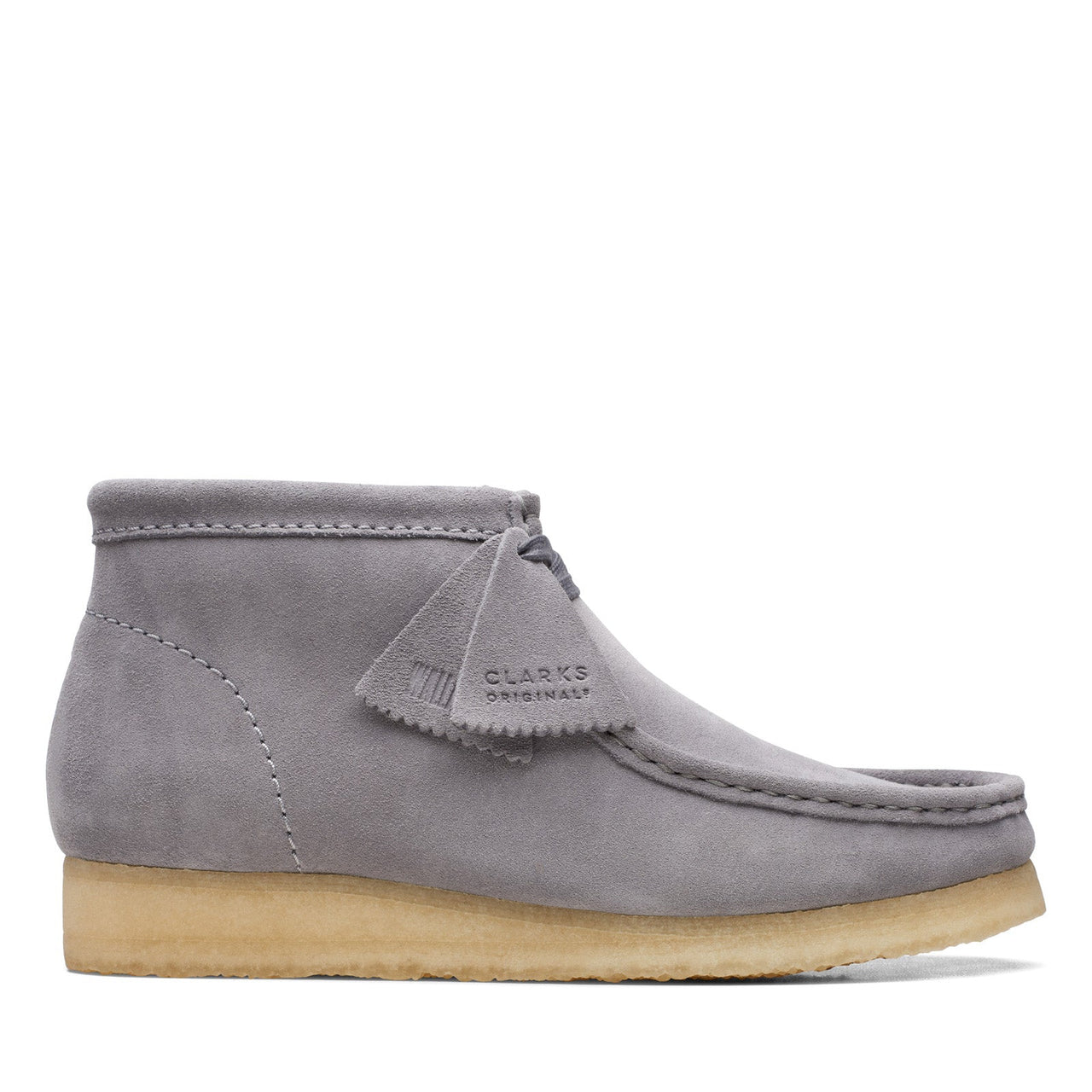 Clarks Wallabee Boot 26169731 Mens Gray Suede Lace Up Chukkas Boots