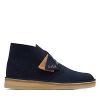 Thumbnail for Clarks Desert Coal 26169997 Mens Blue Suede Lace Up Chukkas Boots