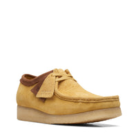 Thumbnail for Clarks Wallabee 26170536 Mens Yellow Suede Oxfords & Lace Ups Casual Shoes