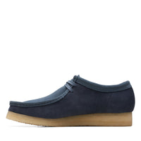Thumbnail for Clarks Wallabee 26172398 Mens Blue Suede Oxfords & Lace Ups Casual Shoes