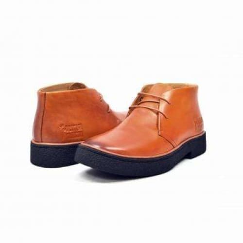 British Walkers Playboy Men's Cognac Tan Leather Chukka Boots Shoes by British Walkers – Don't Panic Shoes