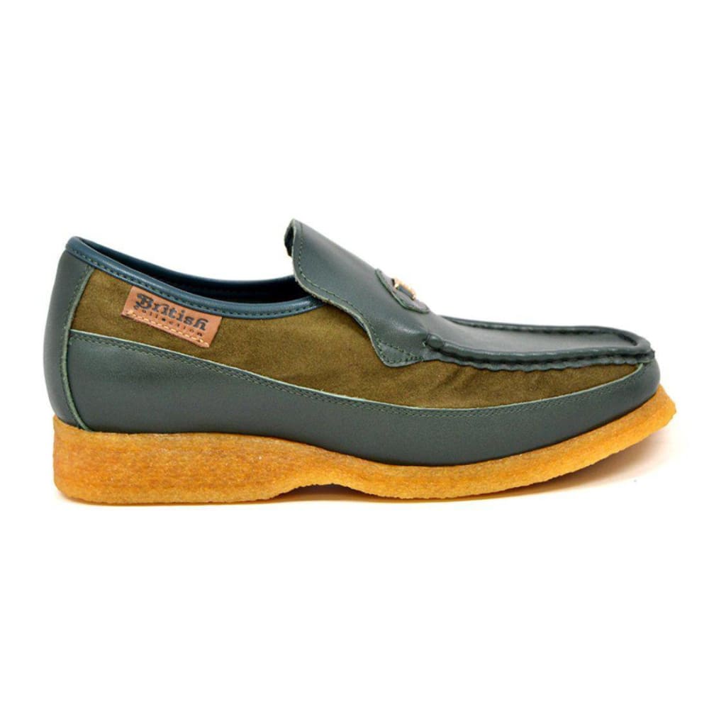 British Walkers Power 1 Men's Leather Slip On Crepe Sole Shoes Shoes by British Walkers – Don't Panic Shoes