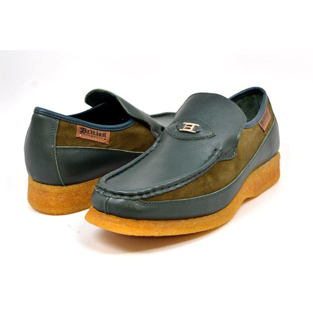 British Walkers Power 1 Men's Leather Slip On Crepe Sole Shoes Shoes by British Walkers – Don't Panic Shoes