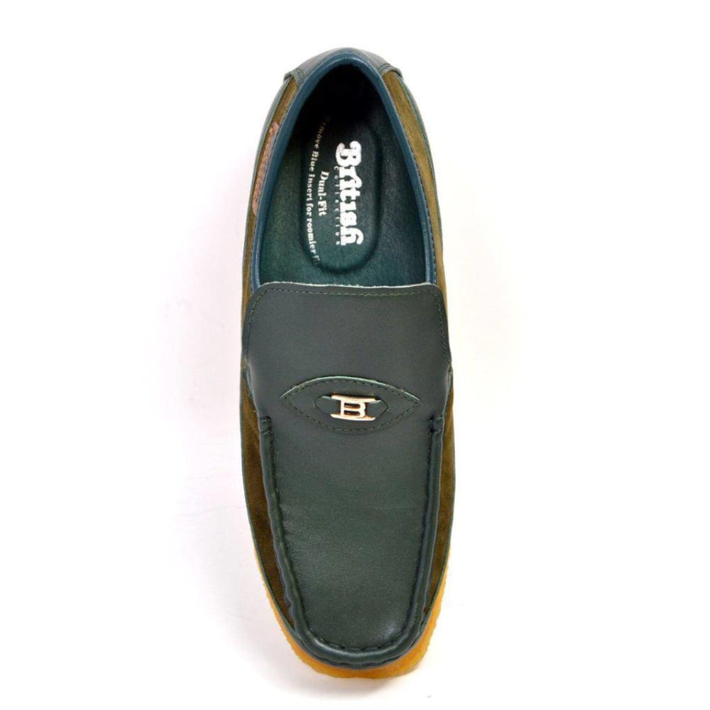 British Walkers Power 1 Men's Leather Slip On Crepe Sole Shoes Shoes by British Walkers – Don't Panic Shoes