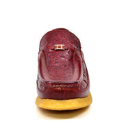 Thumbnail for British Walkers Power 2 Men’s Burgundy Ostrich Leather