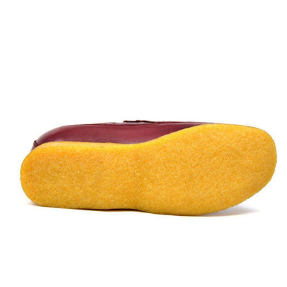 British Walkers Power 2 Men's Burgundy Ostrich Leather Custom Crepe Sole Shoes Shoes by British Walkers – Don't Panic Shoes