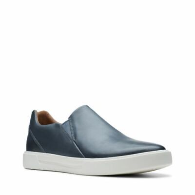 Clarks Originals Un Costa Step Men's Dark Blue Leather Casual Slip On Shoes 26141613 Shoes by Clarks Originals – Don't Panic Shoes