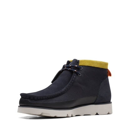 Clarks Originals Wallabee Boot 2.0 Gore Tex Gtx Men's Blue Combi Suede 26167901 Shoes by Clarks Originals – Don't Panic Shoes