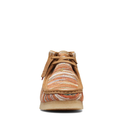 Clarks Originals Wallabee Boot Men's Brown Ginger Fabric Textile 26168626 Shoes by Clarks Originals – Don't Panic Shoes