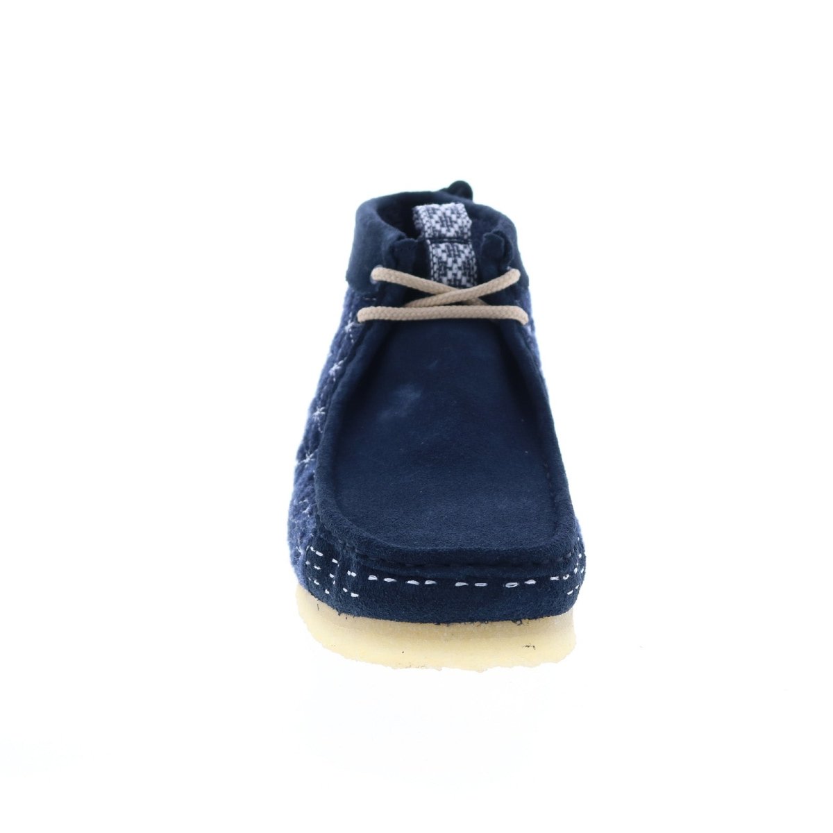 Clarks Originals Wallabee Boot Men's Navy Blue Multi Sashiko Suede 26169152 Shoes by Clarks Originals – Don't Panic Shoes