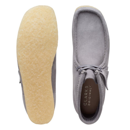ClarkS Originals Wallabee Boot Men’s Shoes – Gray Suede – Style 26169731 – Timeless Streetwear Icon Shoes by Clarks Originals – Don't Panic Shoes