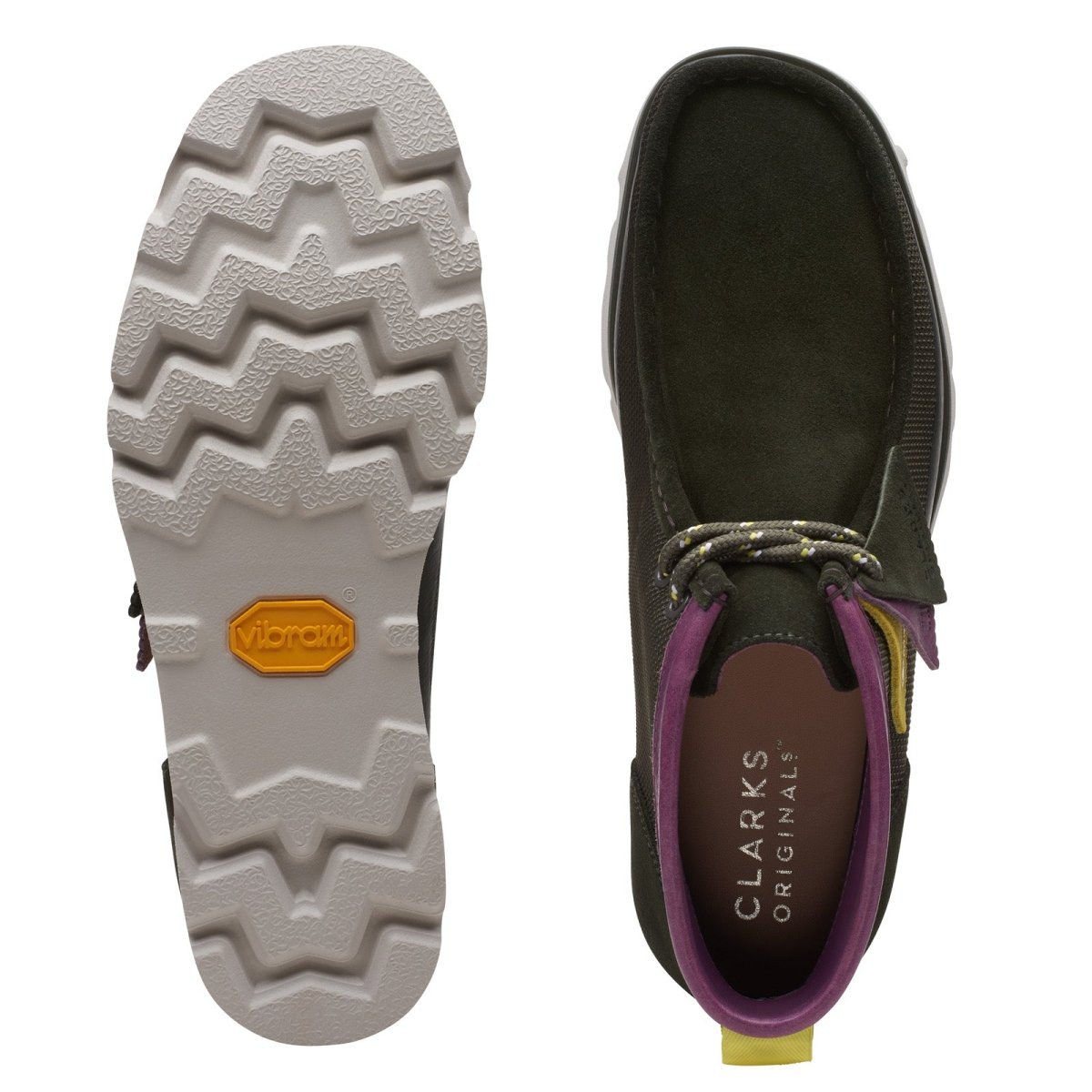 Clarks Originals Wallabee Boots 2.0 Gore Tex Gtx Men's Green Combi Suede 26167866 Shoes by Clarks Originals – Don't Panic Shoes