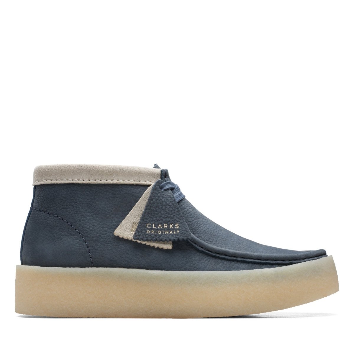 ClarkS Originals Wallabee Cup Boot Men’s Shoes – Navy Blue Nubuck – Style 26171091 – Modern Street Classic Shoes by Clarks Originals – Don't Panic Shoes