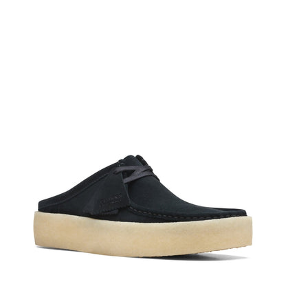 Clarks Originals Wallabee Cup Low Top Women's Black Suede Clogs Sandals 26169189 Shoes by Clarks Originals – Don't Panic Shoes