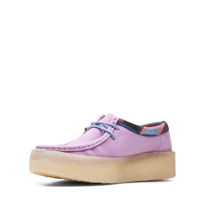 Clarks Originals Wallabee Cup Women's Light Purple Combi Nubuck Low Tops 26165819 Low Tops by Clarks Originals – Don't Panic Shoes