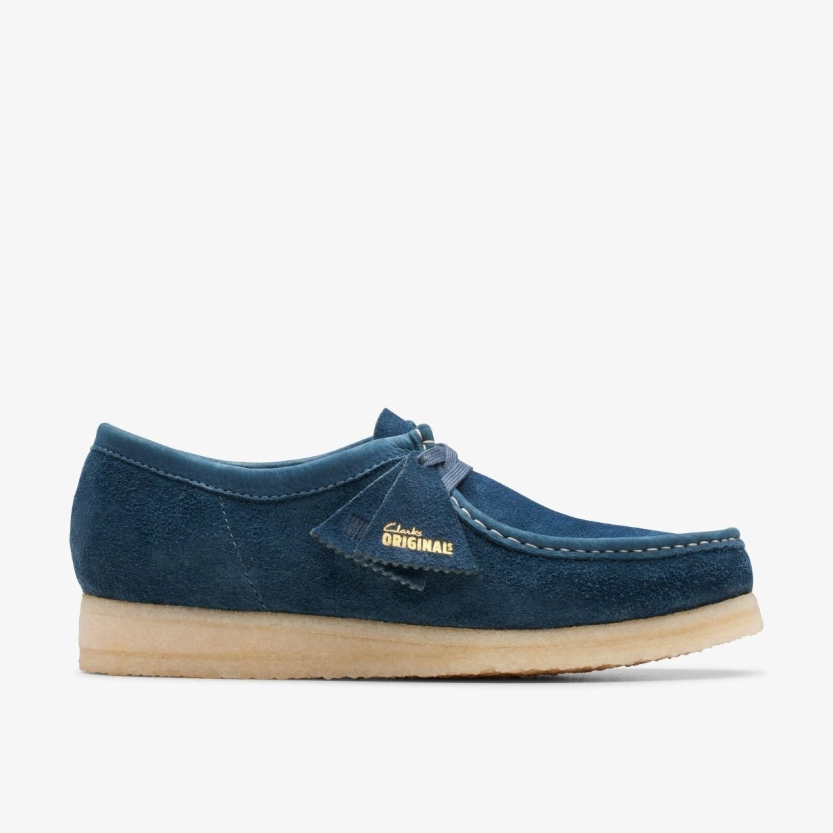 Clarks Originals Wallabee Low Men's Navy And Teal Suede 26175709 Low Tops by Clarks Originals – Don't Panic Shoes