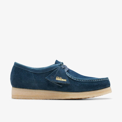 Clarks Originals Wallabee Low Men's Navy And Teal Suede 26175709 Low Tops by Clarks Originals – Don't Panic Shoes