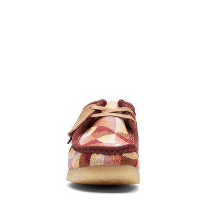 ClarkS Originals Wallabee Low Men’s Shoes – Yellow And Red Multi Canvas Suede – Style 26172248 – Bold Seasonal Icon Shoes by Clarks Originals – Don't Panic Shoes