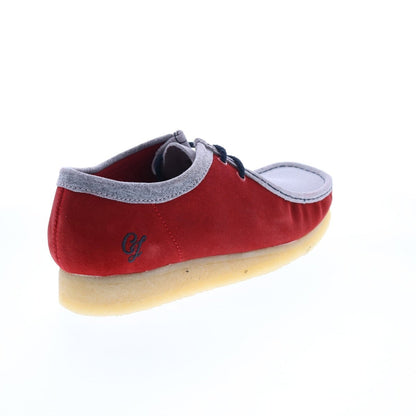 ClarkS Originals Wallabee Low Vcy Men’s Shoes – Red And Gray Suede – Style 26166291 Shoes by Clarks Originals – Don't Panic Shoes