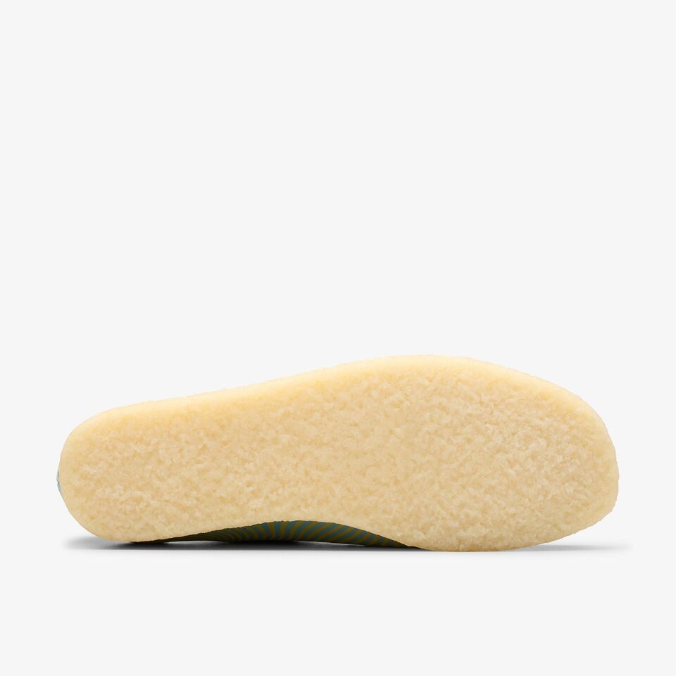 Clarks Originals Wallabee Low Women's Blue And Lime 26175834 Low Tops by Clarks Originals – Don't Panic Shoes