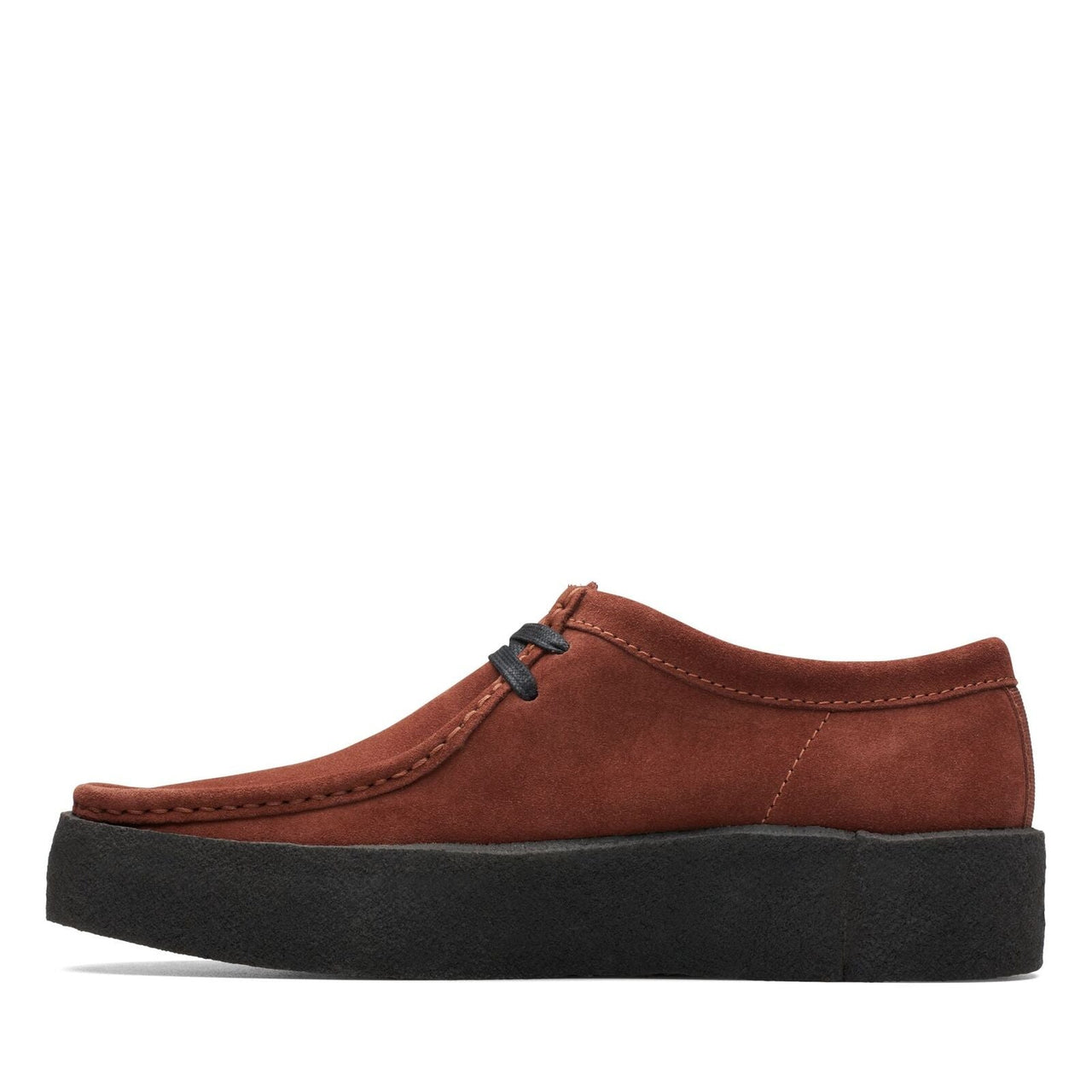  Close up of the Clarks Women's Wallabee Cup Rust Suede 26173658 sole 