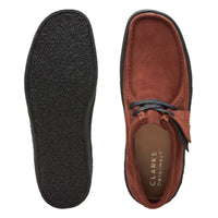 Thumbnail for  Clarks Women's Wallabee Cup Rust Suede 26173658 in rust suede material