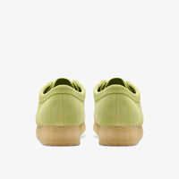 Thumbnail for Side view of Clarks Women Wallabee Pale Lime Suede 26175670 shoes