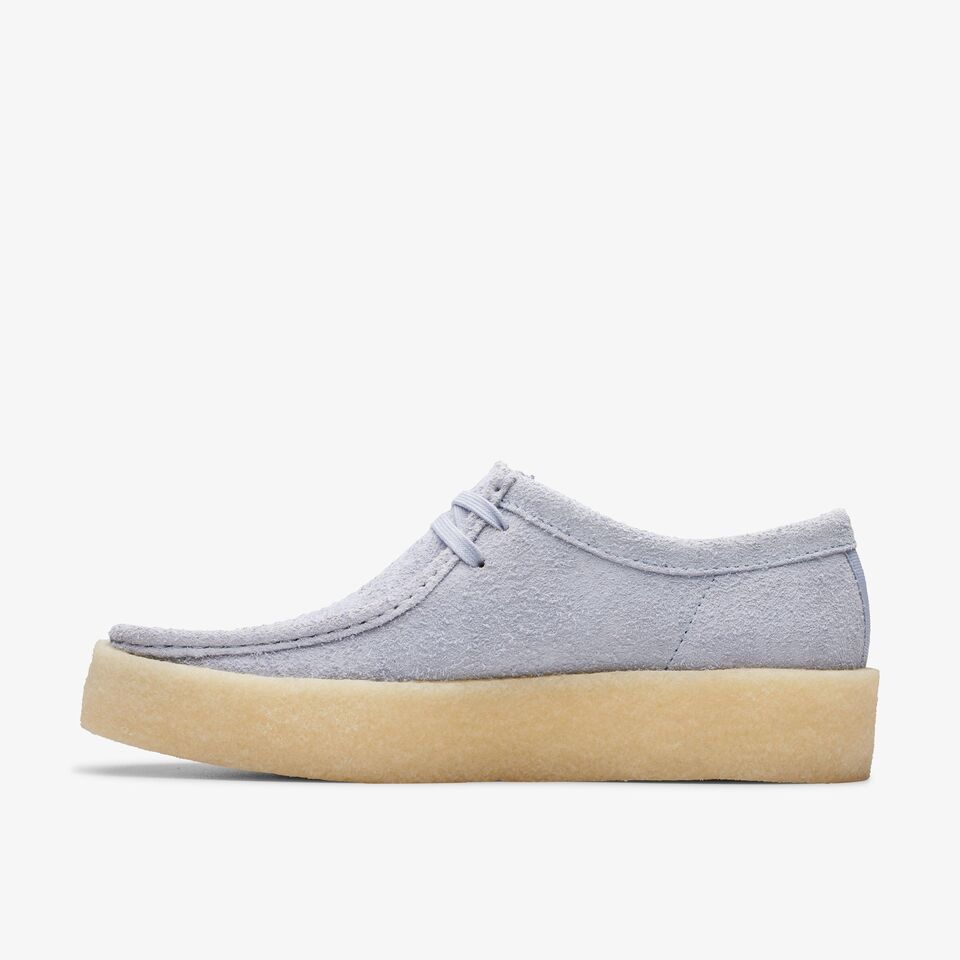 Men's Wallabee Cup Cloud Grey Suede 26176550 shoe by Clarks for timeless style and exceptional comfort