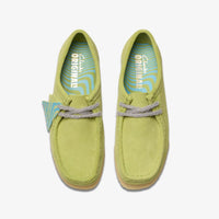 Thumbnail for Stylish and comfortable Clarks Women Wallabee Pale Lime Suede 26175670 shoes