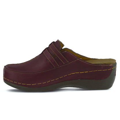 Spring Step Shoes Happy Women's Leather Slip On Clogs Shoes by Spring Step Shoes – Don't Panic Shoes