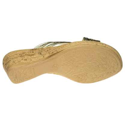 Spring Step Shoes Patrizia Women's Cork Wedge Slide Sandal Shoes by Spring Step Shoes – Don't Panic Shoes