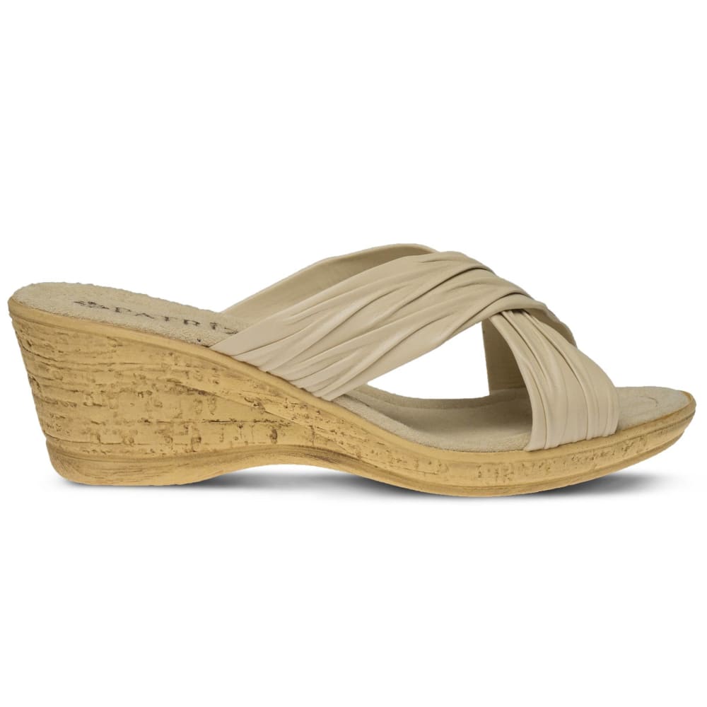 Spring Step Shoes Patrizia Women's Cork Wedge Slide Sandal Shoes by Spring Step Shoes – Don't Panic Shoes