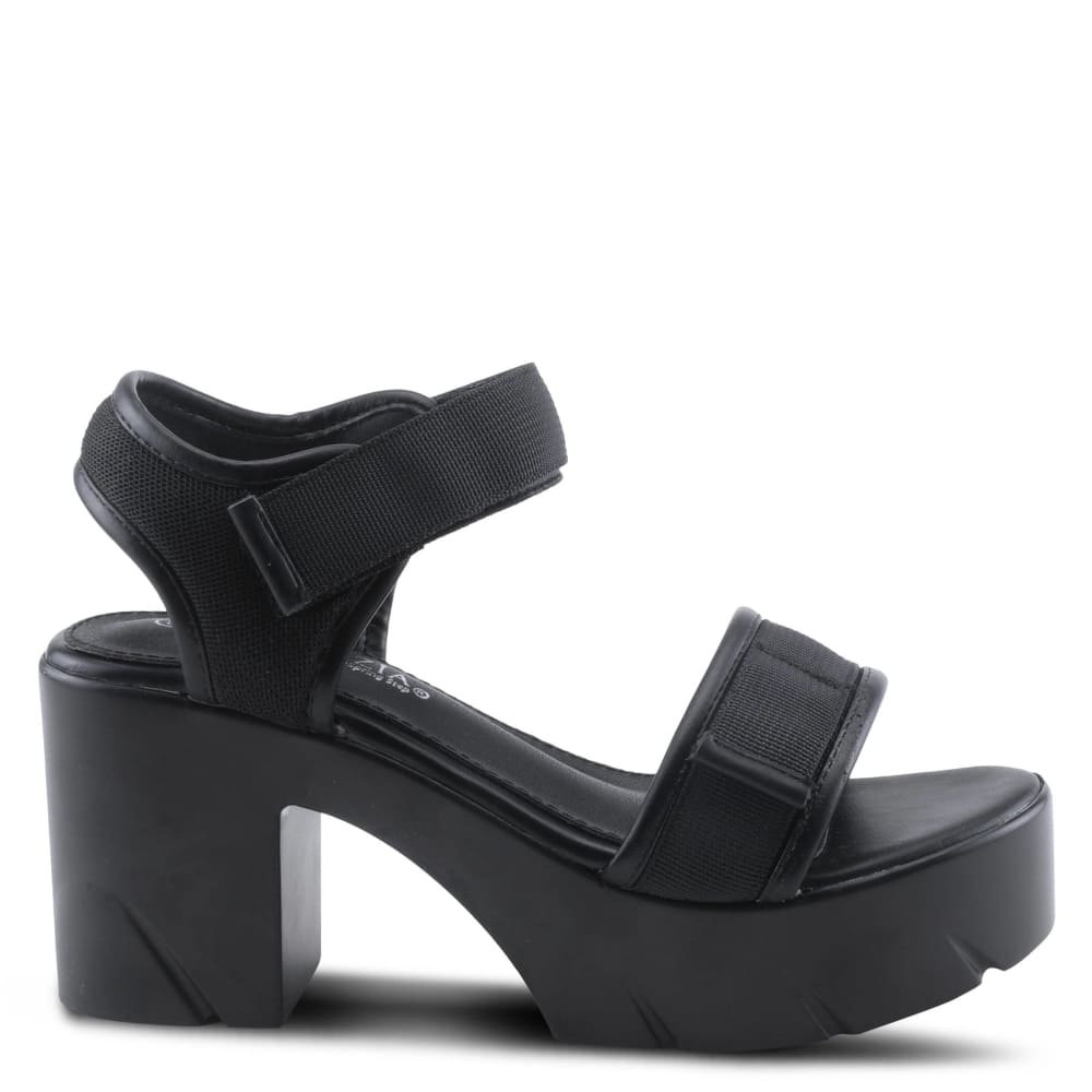 Spring Step Shoes Women's Black Leather Sandals Shoes by Spring Step Shoes – Don't Panic Shoes